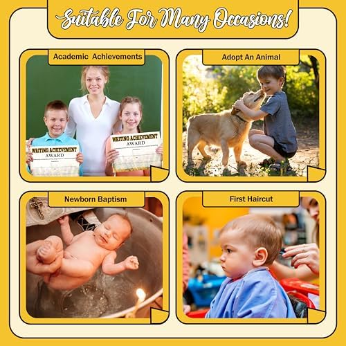 Certificate of Achievement for Kids 25 Pack