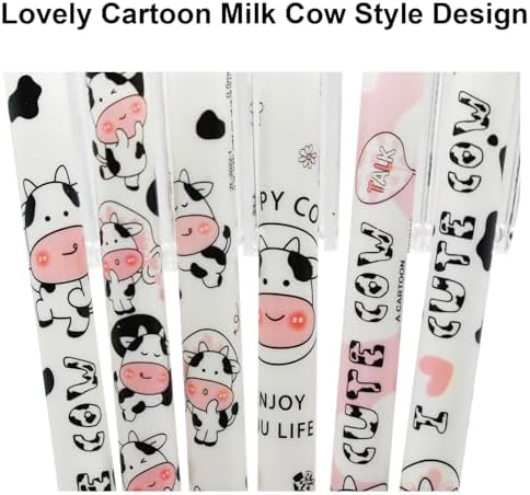 Maydahui 24 Pcs Cartoon Cow Design HB Pencils