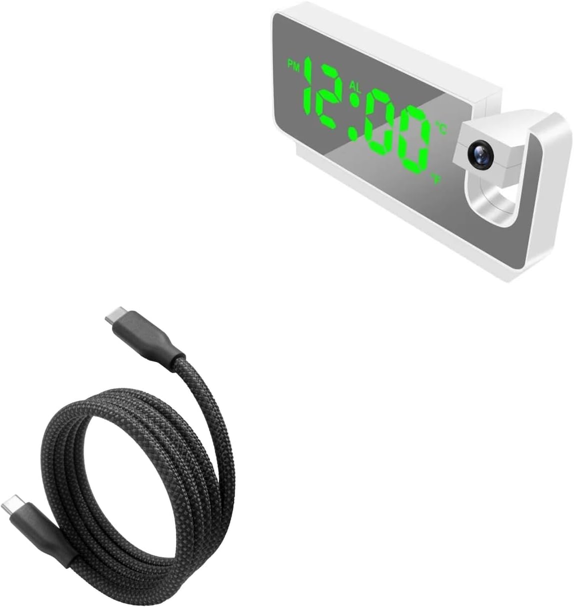 BoxWave Cable USB-C to USB-C 3ft SnapWrap for OnLyee CR1024