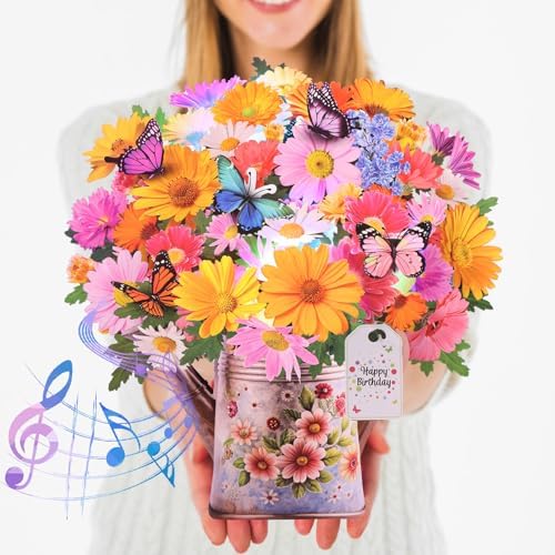 Pop Up Birthday Card with Music and Lights