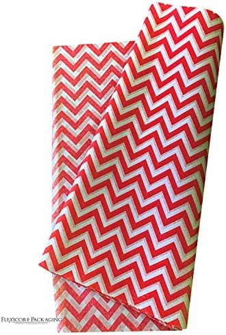 Flexicore Packaging Black Chevron Gift Wrap Tissue Paper 10 Sheets