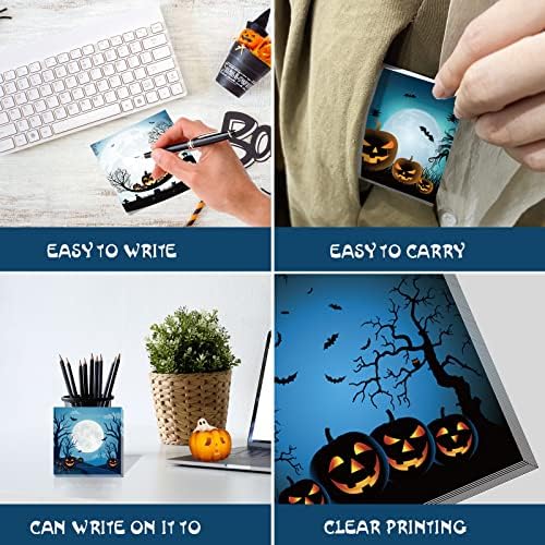 9 Piece Halloween Sticky Note Set with 450 Self-Adhesive Notes