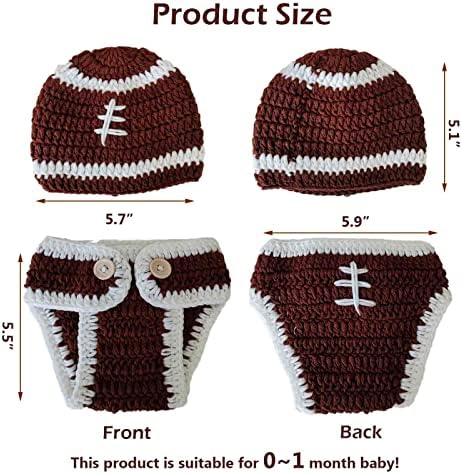 Qyeaber Newborn Baby Girl Crochet Costume