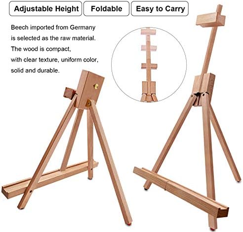 Miratuso 2 Pack A-Frame Painting Easel Portable Foldable Travel Stand
