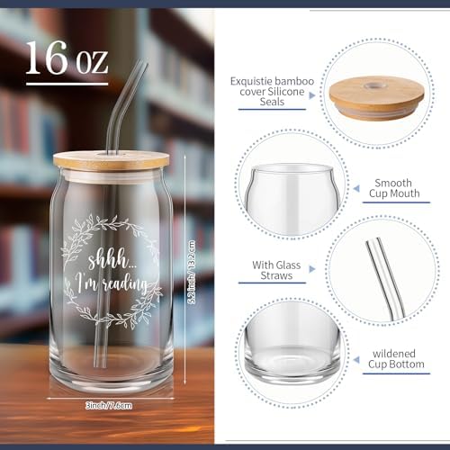 Book Lovers Gifts Set of 5 for Women Blue