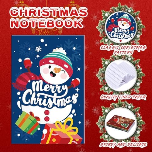 Cholemy 144 Pcs Christmas Party Favor Set with Pencils Erasers Notebooks Elk