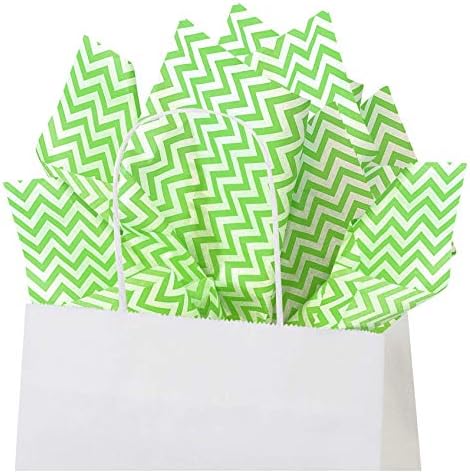 Flexicore Packaging Black Chevron Art Tissue Paper 10 Sheets