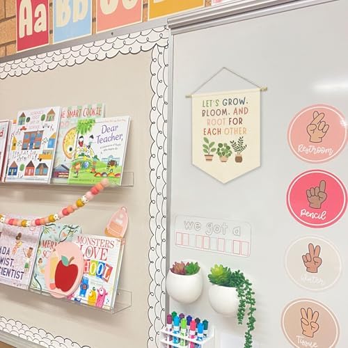 Boho Classroom Decor Positive Affirmations Green Wall Banner
