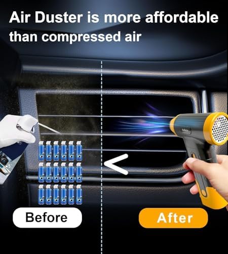 Cordless Electric Air Duster - 150000 RPM for Keyboard Cleaning