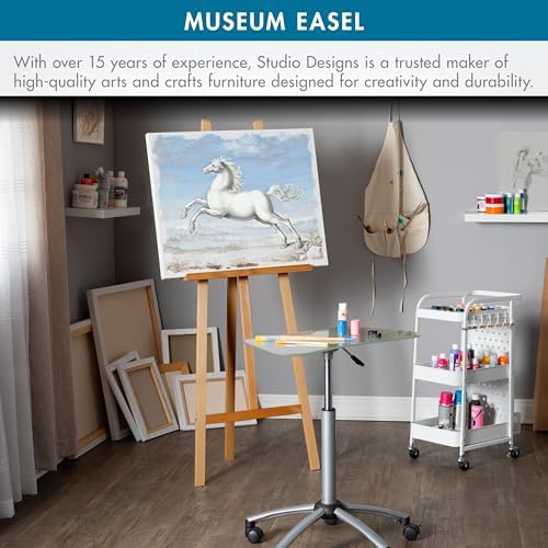 Wood Museum Easel for Artists and Galleries