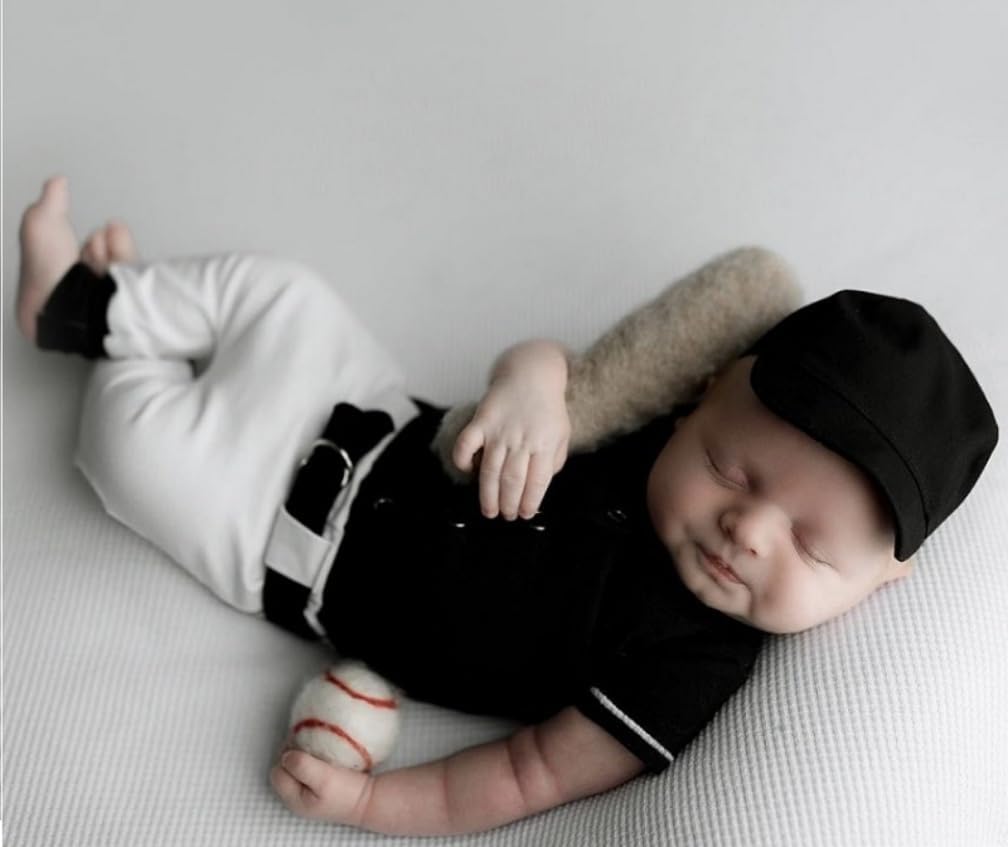 Newborn Baseball Outfit Hat Pants Set for Baby Boy Girl
