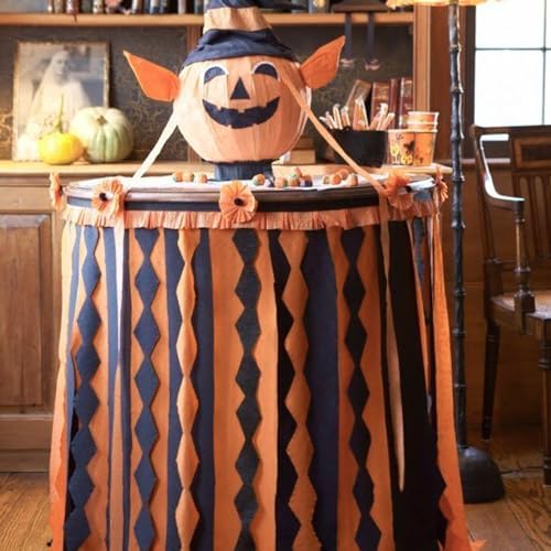PartyWoo Orange Crepe Paper Streamers 6 Rolls 492 Feet Pack
