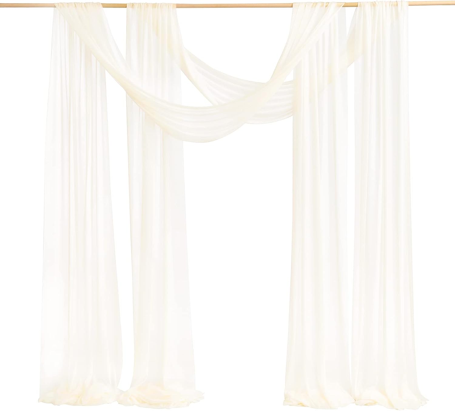 Lings Moment Wedding Arch Draping Fabric 2 Panels 32ft x 30in