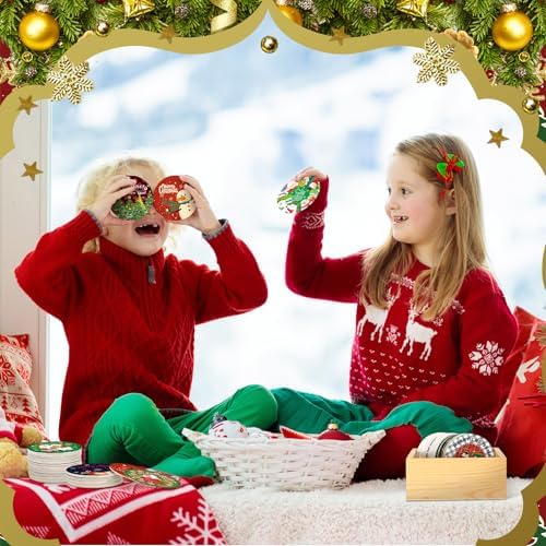 Harloon 120 Pcs 3 Inch Christmas Cutouts with 60 Styles