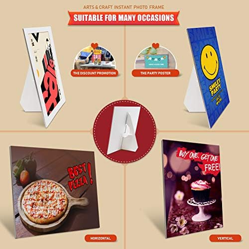 Golden State Art 12 Inch Self Stick Easel Back Display Pack of 50