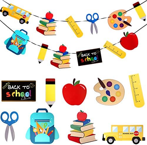 45 pcs Back to School Banners Classroom Decor Set