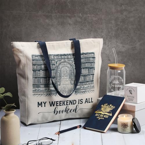 Book Lovers Gifts Set of 5 for Women Blue