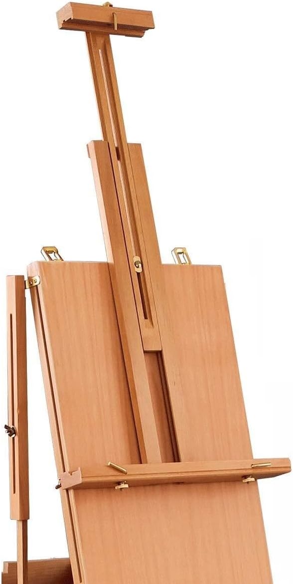Portable Wooden Art Easel with Adjustable Height and Angle