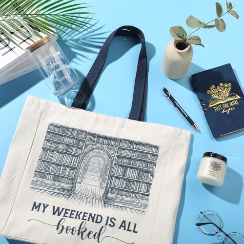 Book Lovers Gifts Set of 5 for Women Blue