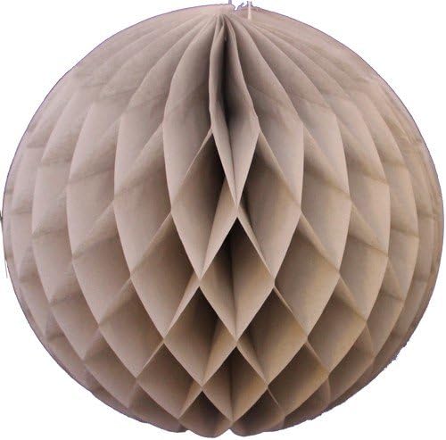 3-Pack 8 Inch Honeycomb Tissue Balls Gray