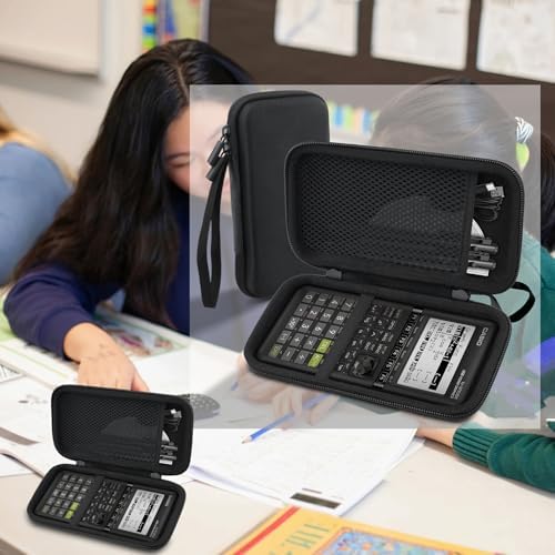 co2CREA Hard Case for Casio fx-9750GIII Graphing Calculators - Black
