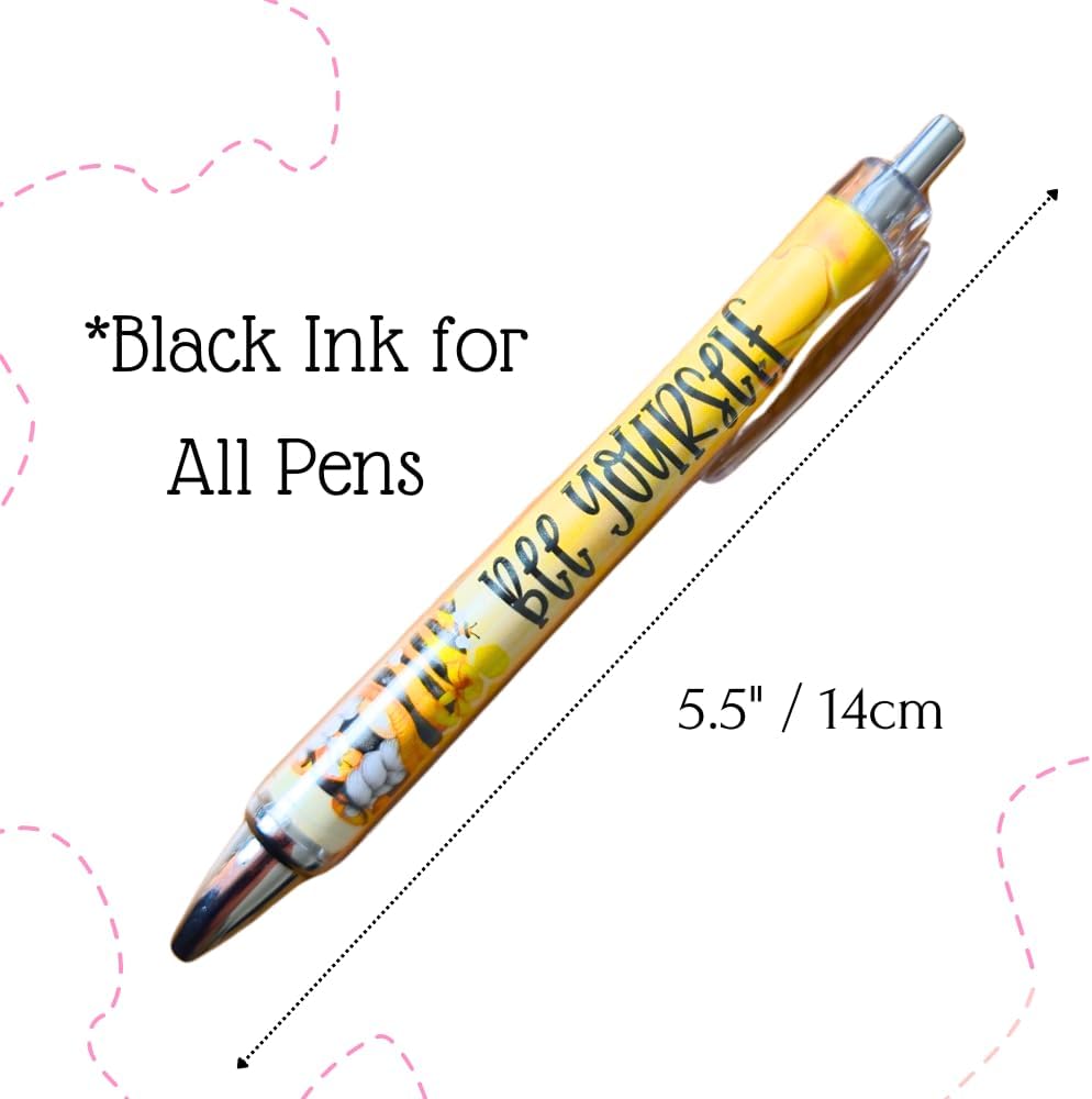 8PCS Bee Themed Ballpoint Pens Set