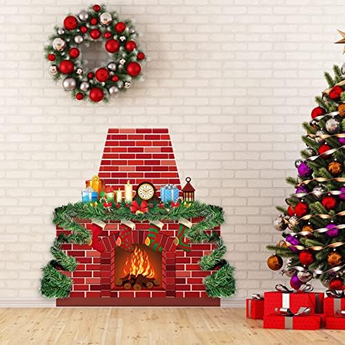 TaoBary Christmas Bulletin Board Fireplace Decoration Set