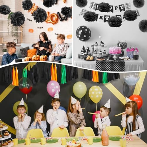 Naler Black Tissue Paper 60 Sheets 14x20 Inch for Art Crafts