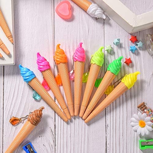 12 Piece Ice Cream Shape Writing Pens for Kids