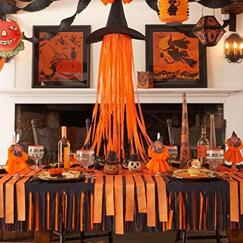 PartyWoo Crepe Paper Streamers 6 Rolls Halloween Decor