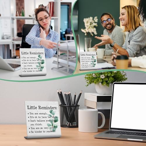 Positive Little Reminders Motivational Desk Decor Sign