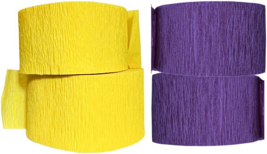 K-Kraft USA Made Crepe Paper Streamers 2 Rolls Each
