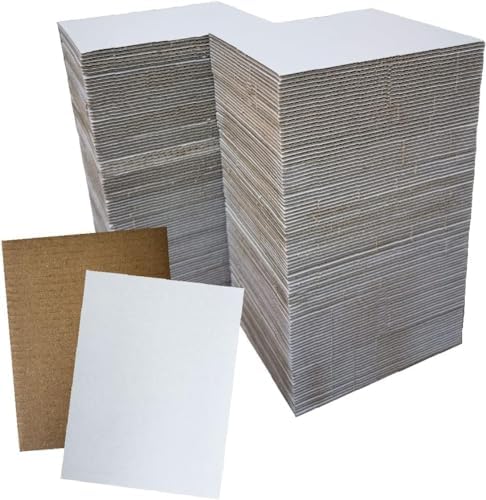 200 Pack 5x7 Inch Corrugated Cardboard Sheets
