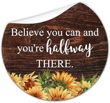 3 Inch Round Label Stickers 100pcs Believe You Can Quotes Decals