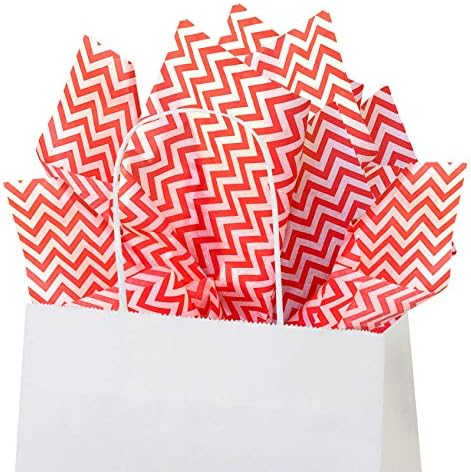 Flexicore Packaging Black Chevron Gift Wrap Tissue Paper 10 Sheets