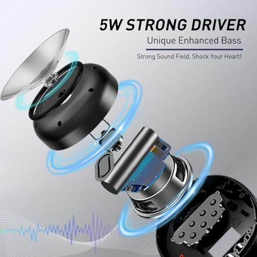 AGPTEK Waterproof Bluetooth Shower Speaker with LCD Display