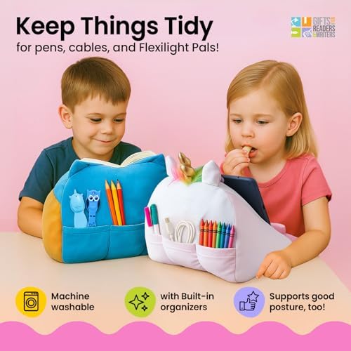 Fun iPad Stand for Kids Cuddly Book Holder and Reading Pillow