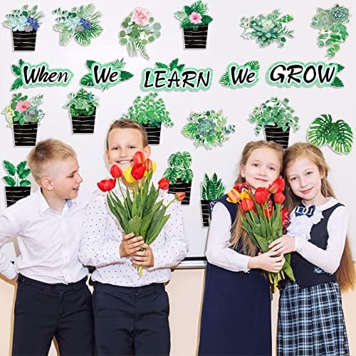 Pajean 58 Pcs Plant Bulletin Board Decorations