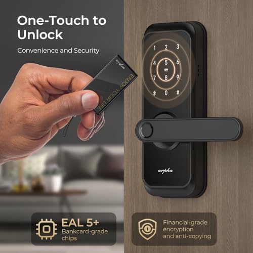 5-in-1 Keyless Entry Deadbolt with Fingerprint and APP Control