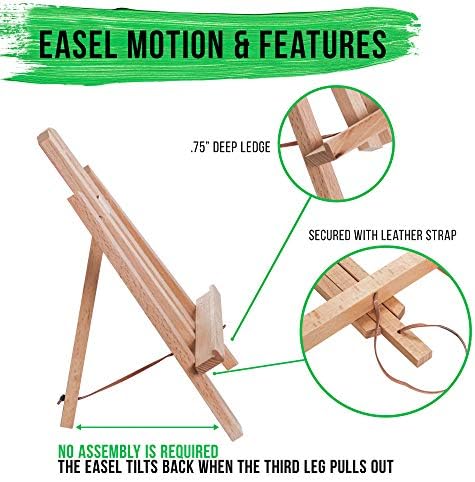 US Art Supply 11 Inch Tabletop Easel Pack of 6