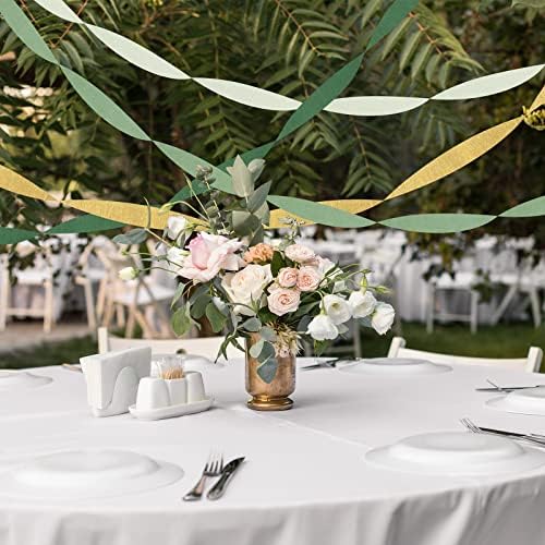 Kisston 10 Rolls Crepe Paper Streamers for Decorations