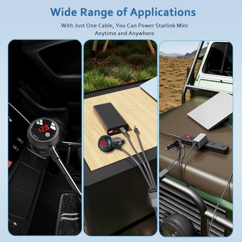 GemCoo Starlink Mini 3 in 1 Car Charger Cable