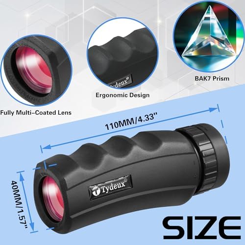10x25 Monocular Telescope - Compact for Travel Bird Watching Hunting