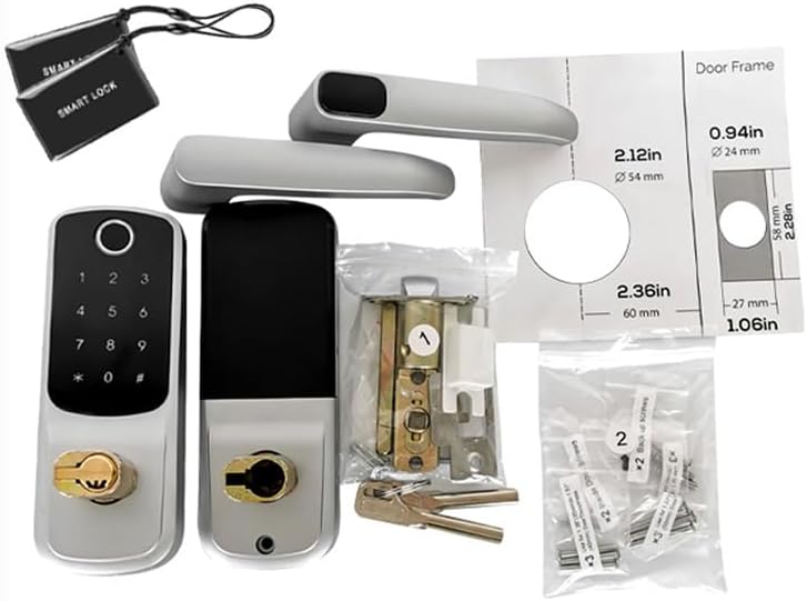 Xenocam 8-in-1 Keyless Entry Door Lock with Fingerprint Keypad