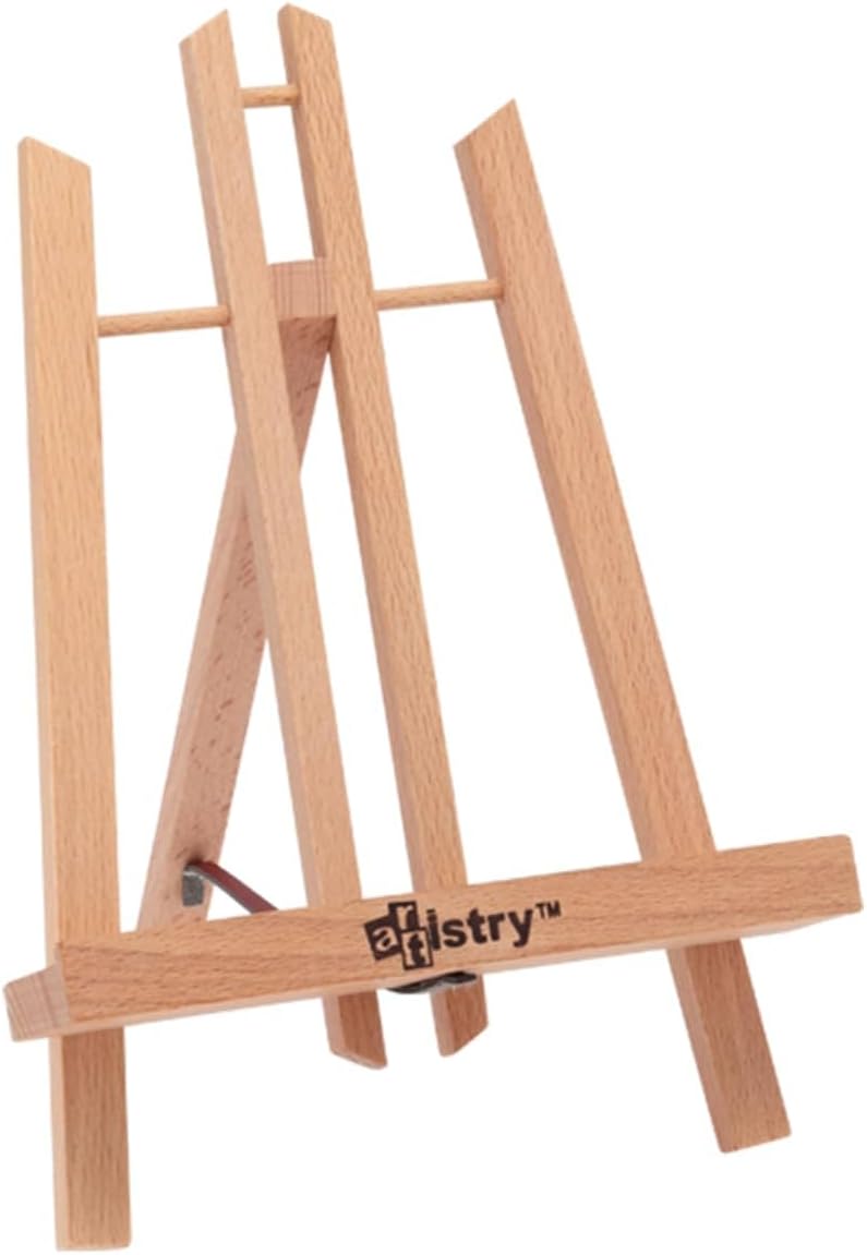 Natural Beechwood Display Easel - Small 75 x 11 Table Top Stand