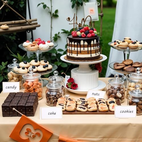 50 Pcs Gold Foil Border Table Cards for Events
