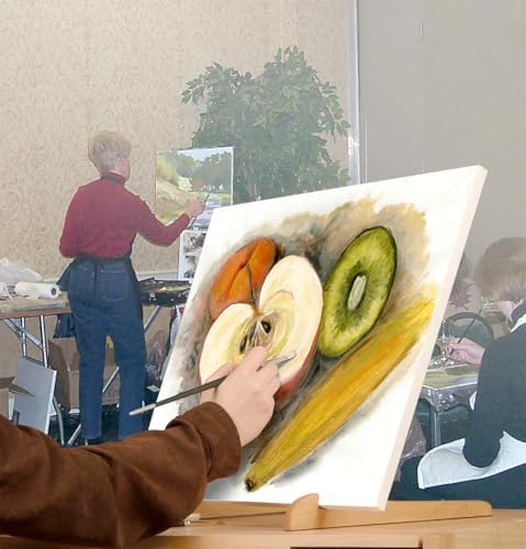 Original Overby Tabletop Painting Easel 10 Pack Portable Compact Natural Wood