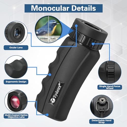 10x25 Monocular Telescope - Compact for Travel Bird Watching Hunting