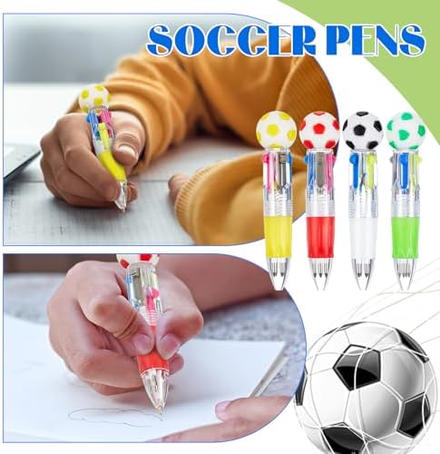 Kosiz 24 Pack Soccer Themed Multicolor Pens