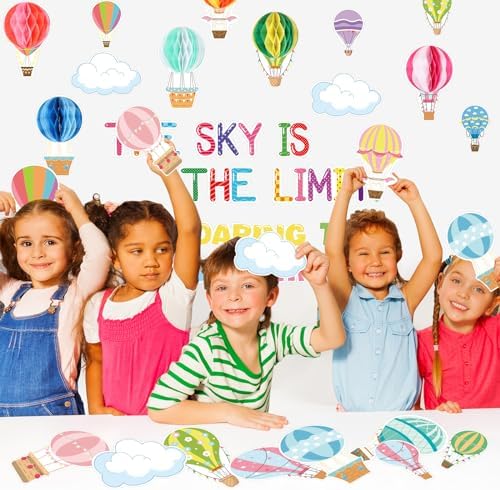 3D Hot Air Balloon Bulletin Board Decorations